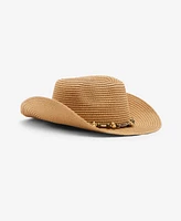 Steve Madden Beaded Trim Western Hat