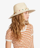 Steve Madden Beaded Straw Panama Hat