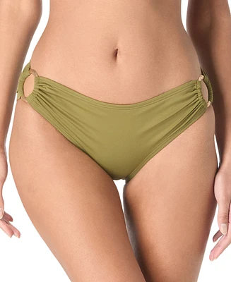 Carmen Marc Valvo Women's O-Ring Bikini Bottoms