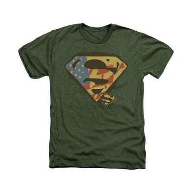 Superman Men's Not Afraid Adult Heather Tee / T-Shirt