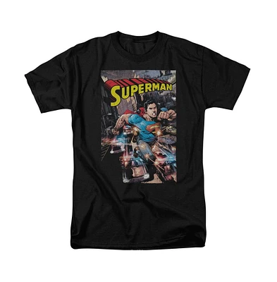 Superman Big & Tall Action One Short Sleeve Adult Tee / T-Shirt