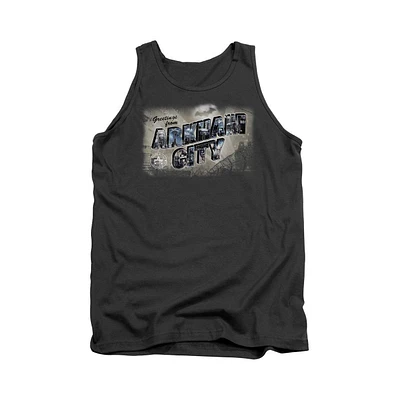 Batman Men's Arkham City Greetings From Adult Tank Top