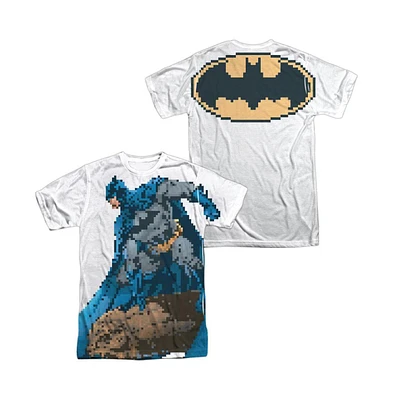 Batman Men's Batbit (Front/Back Print) Short Sleeve Adult Poly Crew Tee / T-Shirt