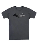 Batman Men's Arkham City Bat Logo Short Sleeve Adult Tee / T-Shirt