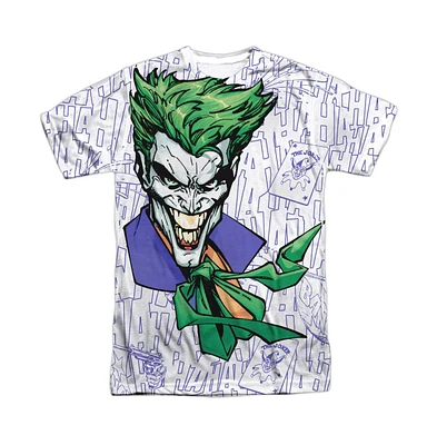 Batman Men's Laugh Clown Laugh Short Sleeve Adult 100% Poly Crew Tee / T-Shirt