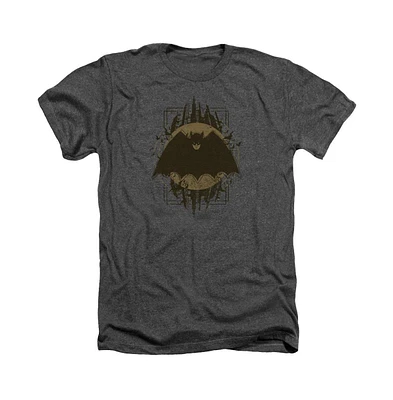 Batman Men's Crest Adult Heather Tee / T-Shirt