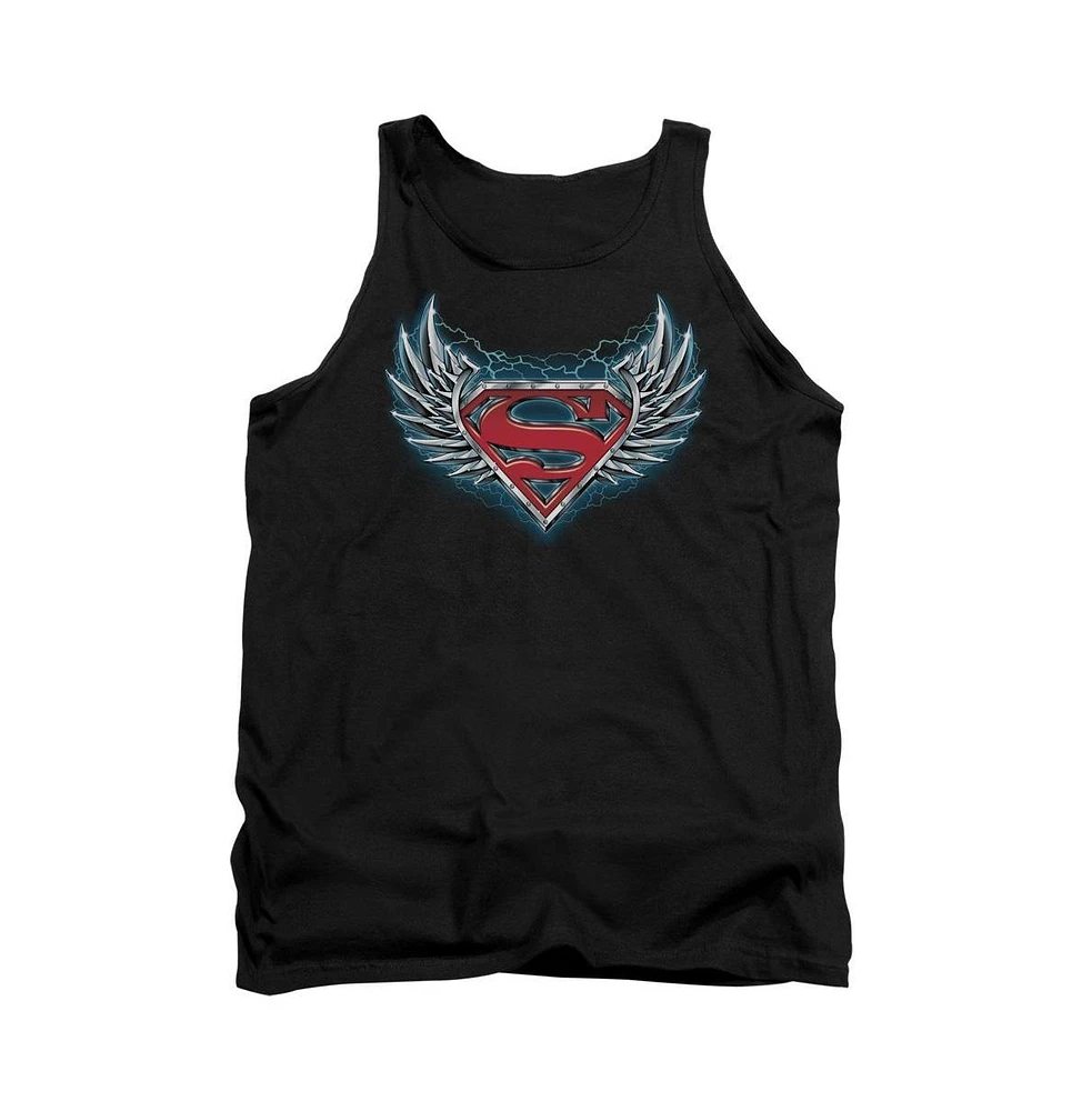 Superman Men's Steel Wings Logo Adult Tank Top