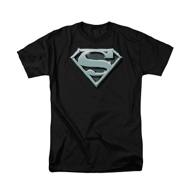 Superman Big & Tall Chrome Shield Short Sleeve Adult Tee / T-Shirt