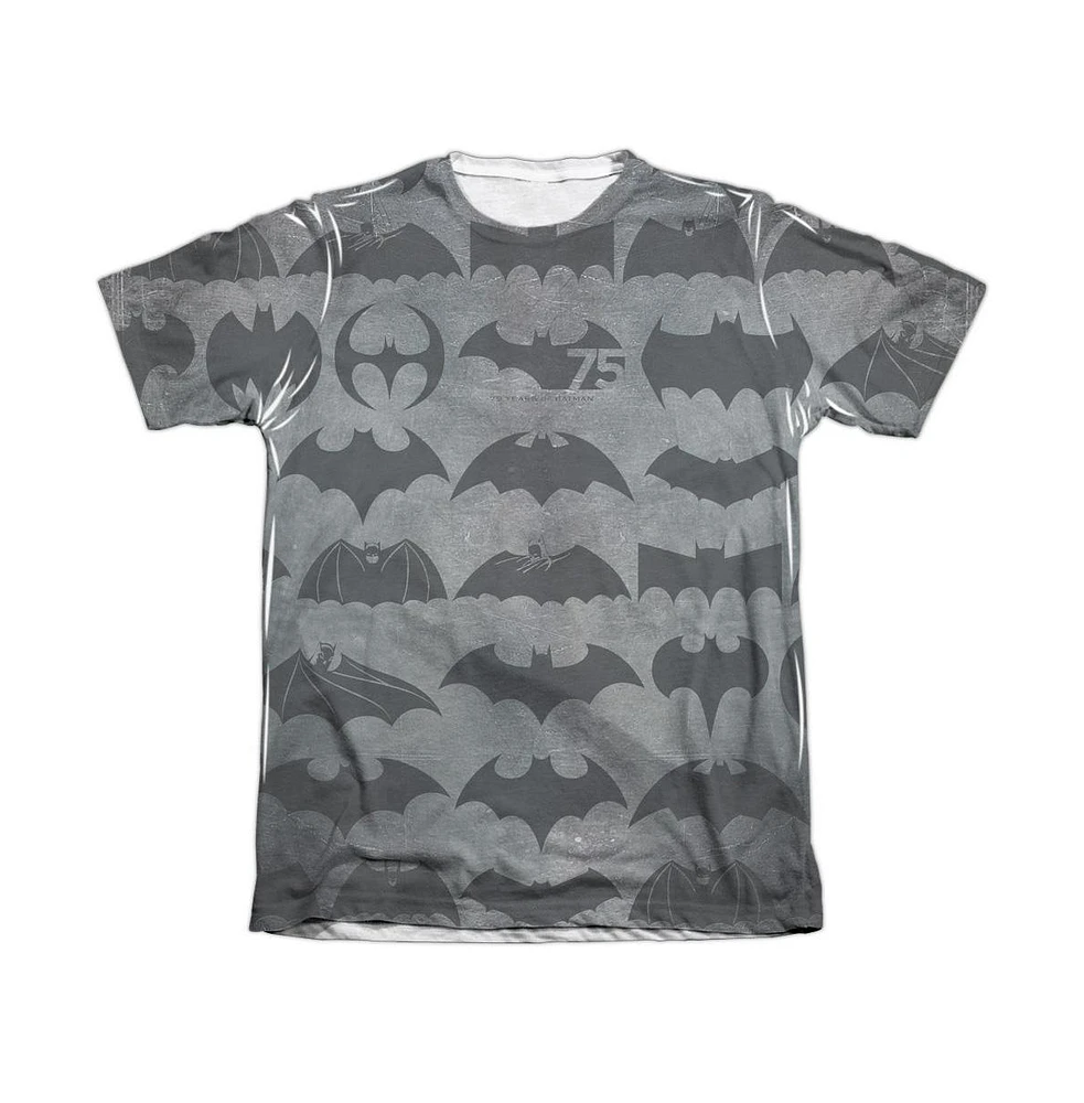 Batman Men's 75 Symbols Adult Poly/Cotton Short Sleeve Tee / T-Shirt