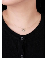 Devata Clover Chain Necklace in 14K Gold, 16 in adj to 18 in, approx. 4.0 grams