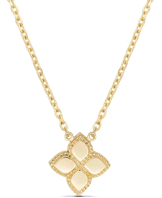 Devata Clover Chain Necklace in 14K Gold, 16 in adj to 18 in, approx. 4.0 grams