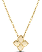 Devata Clover Chain Necklace in 14K Gold, 16 in adj to 18 in, approx. 4.0 grams