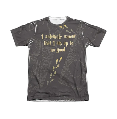 Harry Potter Men's Marauders Map Adult Poly/Cotton Short Sleeve Tee / T-Shirt