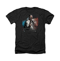 Batman Men's Arkham City Two Face Adult Heather Tee / T-Shirt