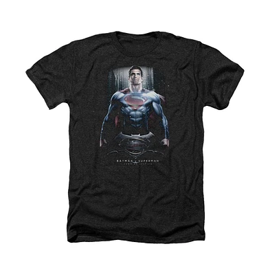 Batman V Superman Men's Supe Ground Zero Adult Heather Tee / T-Shirt