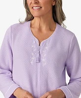 Aria Women's Long Sleeve Zip Robe