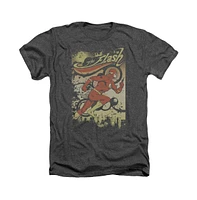 Flash Men's Dc Comics Just Passing Through Adult Heather Tee / T-Shirt