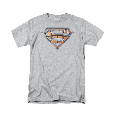 Superman Big & Tall Basketball Shield Short Sleeve Adult Tee / T-Shirt