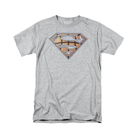 Superman Big & Tall Basketball Shield Short Sleeve Adult Tee / T-Shirt