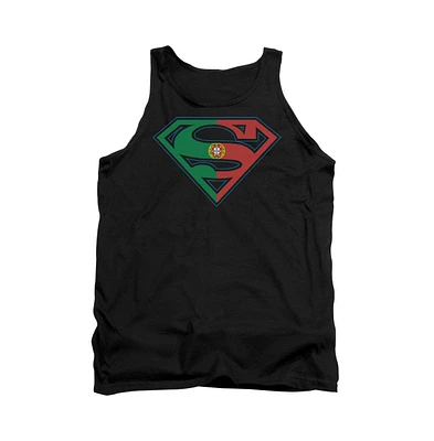 Superman Men's Portugal Shield Adult Tank Top