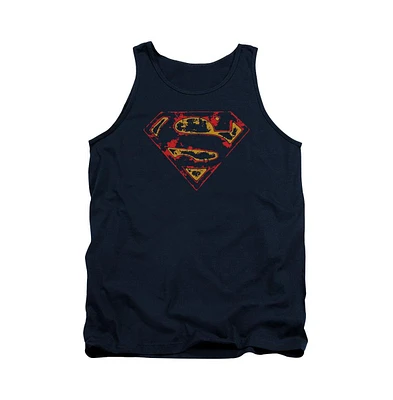 Superman Men's Super Distressed Adult Tank Top