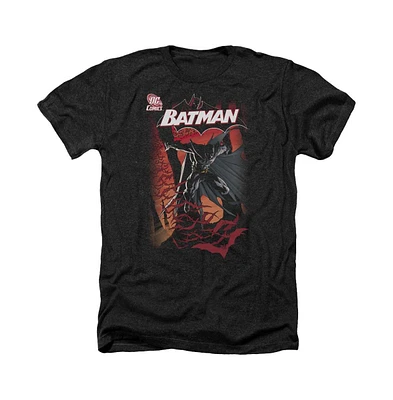 Batman Men's Cover Adult Heather Tee / T-Shirt