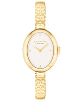 Coach Women's Sammy Gold-Tone Stainless Steel Bangle Bracelet Watch, 22.5mm