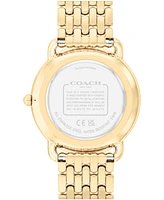 Coach Women's Elliot Gold-Tone Stainless Steel Bracelet Watch, 36mm