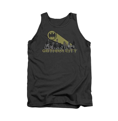 Batman Men's Gotham Skyline Adult Tank Top