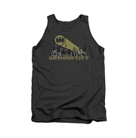 Batman Men's Gotham Skyline Adult Tank Top