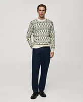 Mango Men's Slim-Fit Holiday Knit Sweater