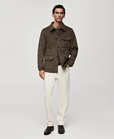 Mango Men's Wool-Blend Field Jacket