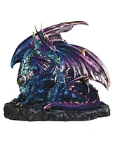 Fc Design "2-pc Set" 7"W Blue and Purple Dragon with Baby Dragon Figurine Statue Ornament Home Room Office Decor and Perfect Ideas for Housewarming, H