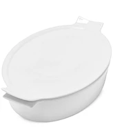 The Cellar Whiteware James Collection Oval Baker With Lid, Exclusively at Macy's