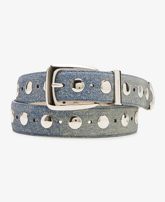 Steve Madden Women's Studded Faux-Leather Belt