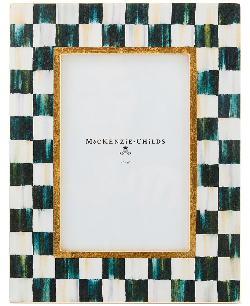 MacKenzie-Childs Courtly Check Lacquer Frame, 4" x 6"