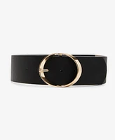 Steve Madden Pebbled Faux-Leather Stretch Belt