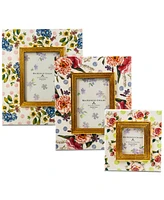 Mackenzie-Childs Wildflowers Enamel Frame, 4" x 6"