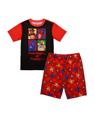 Five Nights at Freddy's Little Boys Youth 2-Piece Short-Sleeve Pajama Set-6