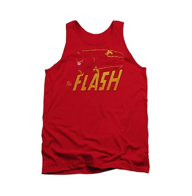 Dc Flash Mens Comics Speed Distressed Adult Tank Top