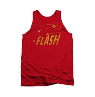 Flash Men's Dc Comics Speed Distressed Adult Tank Top