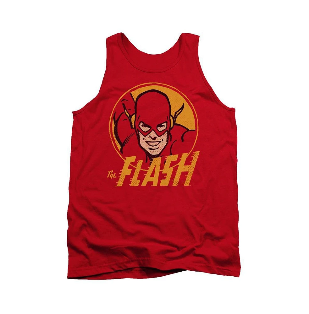 Flash Men's Dc Comics Circle Adult Tank Top