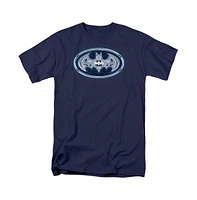 Batman Big & Tall Cyber Bat Shield Short Sleeve Adult Tee / T-Shirt