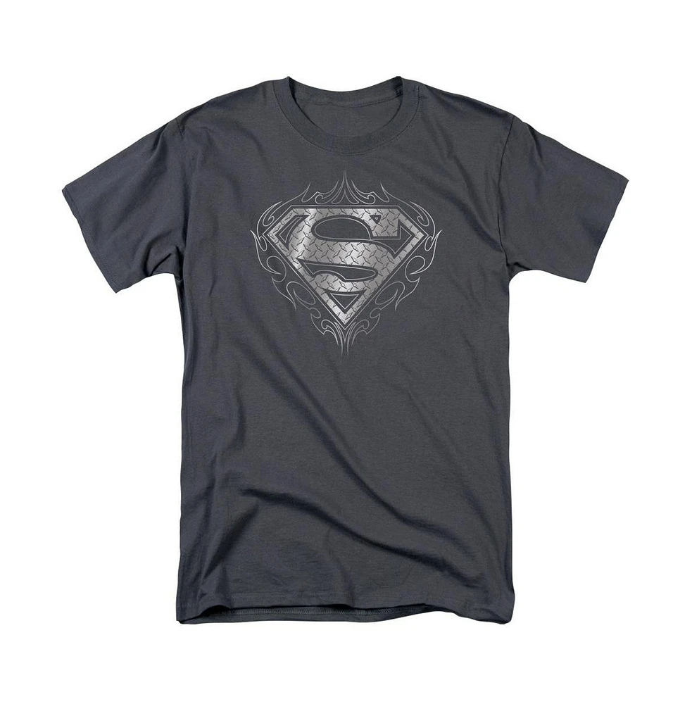 Superman Big & Tall Tribal Steel Logo Short Sleeve Adult Tee / T-Shirt