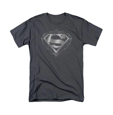 Superman Big & Tall Tribal Steel Logo Short Sleeve Adult Tee / T-Shirt