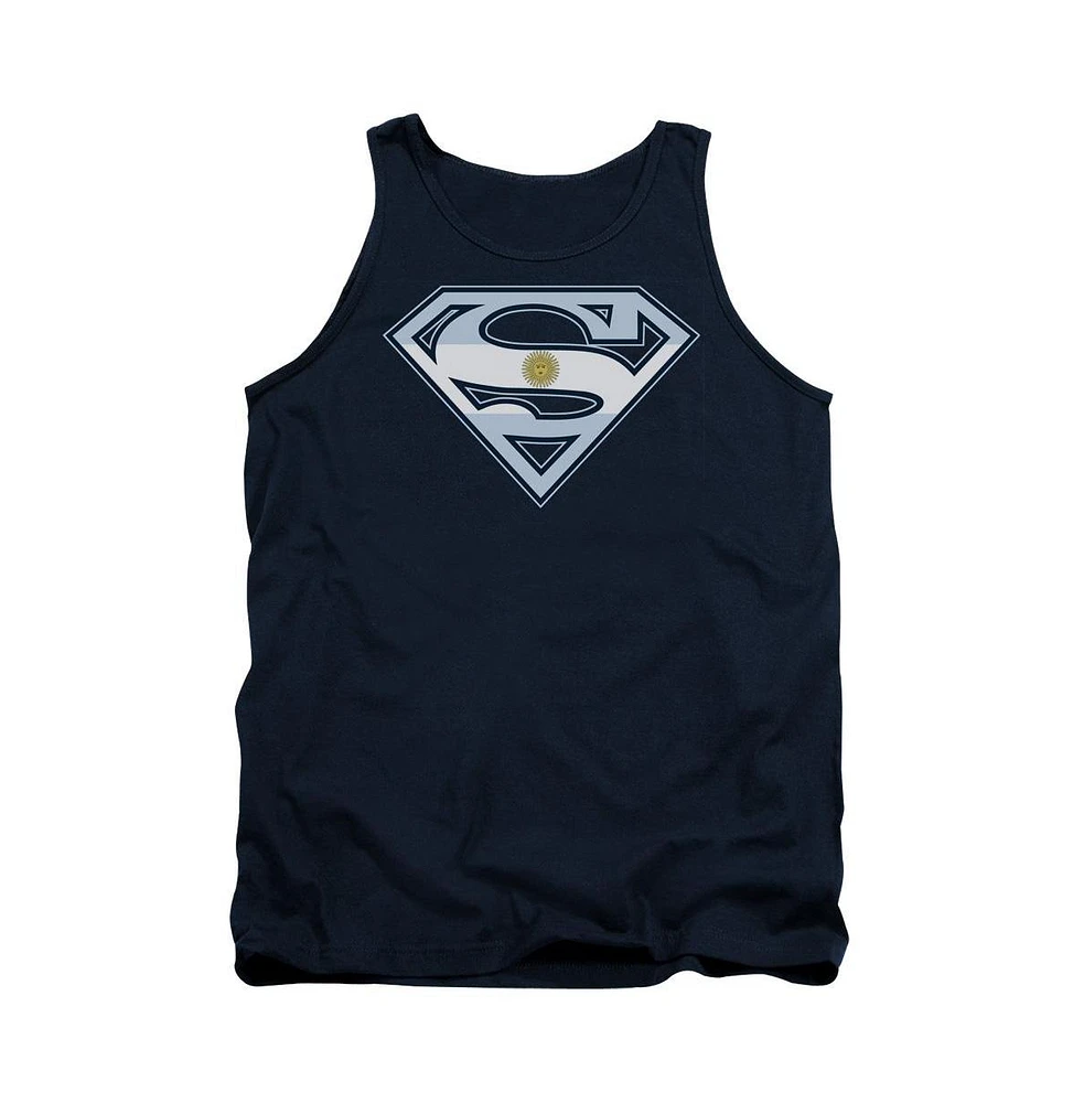 Superman Men's Argentinian Shield Adult Tank Top