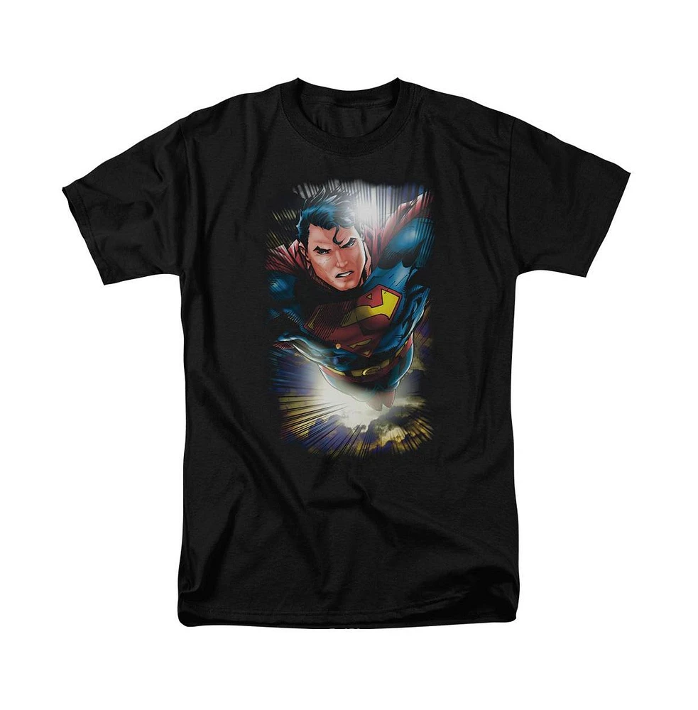 Superman Big & Tall In The Sky Short Sleeve Adult Tee / T-Shirt