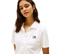 Tommy Jeans Women's Mini Short-Sleeve Polo Dress