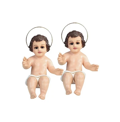 Fc Design "2-pc Set" 9"H Baby Jesus Statue Holy Figurine Statue Ornament Home Room Office Decor and Perfect Ideas for Housewarming, Holidays and Birth