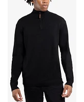 Spring + Mercer Men's Quarter Zip Mock Neck Sweater